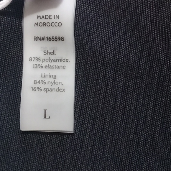 Andie Womens Bikini Bottom BLACK LARGE TROPEZ Swim Vacation Pool NEW Beach Party - Picture 5 of 8